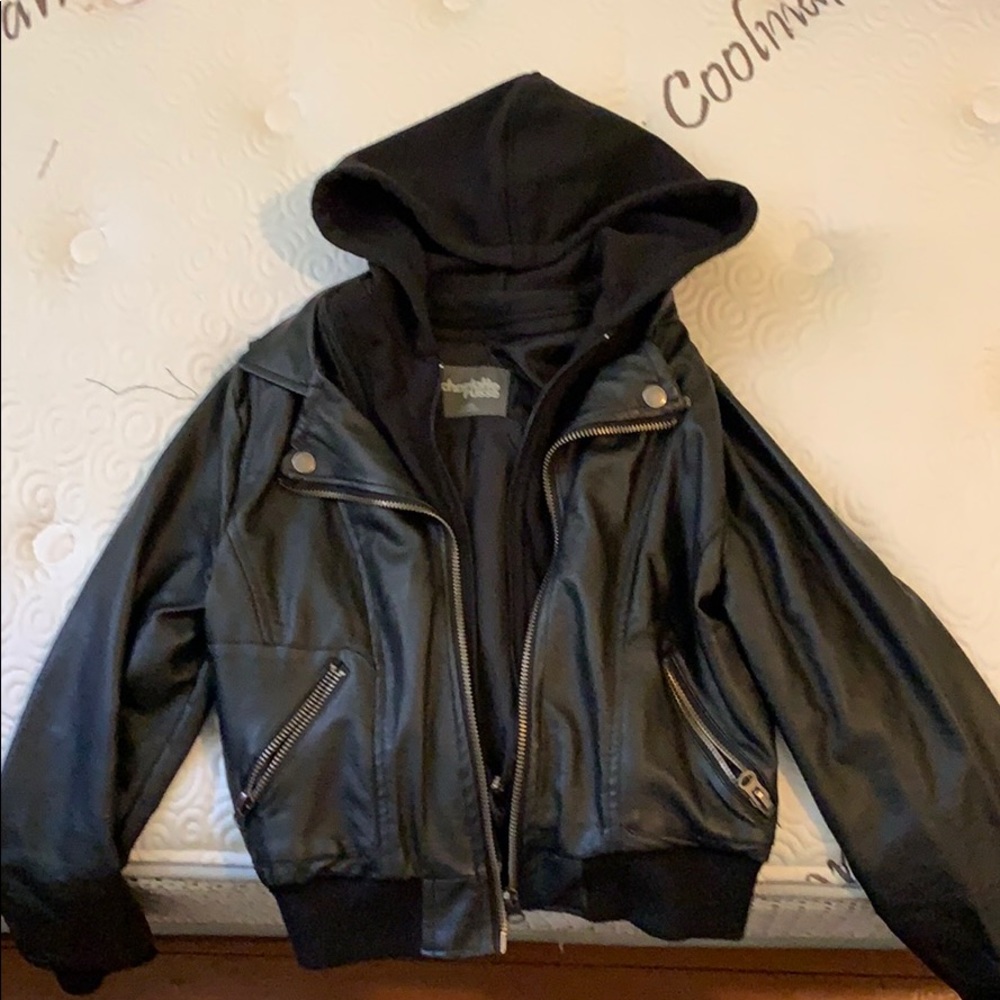 Charlotte Russe- Black Jacket- Size Large